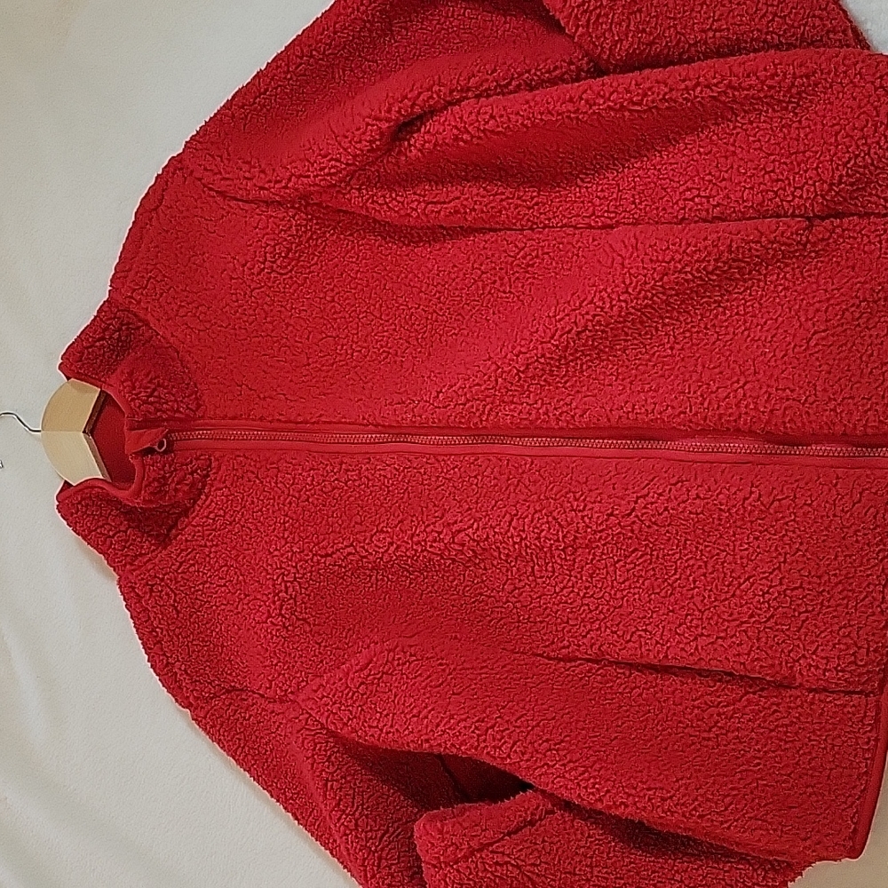 JF RED TEDDY JACKET XL - Picture 2 of 12